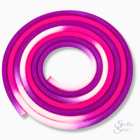 Amaya liukuvärjätty voimistelunaru 3 m vaaleanpunainen violetti FIG-hyväksytty