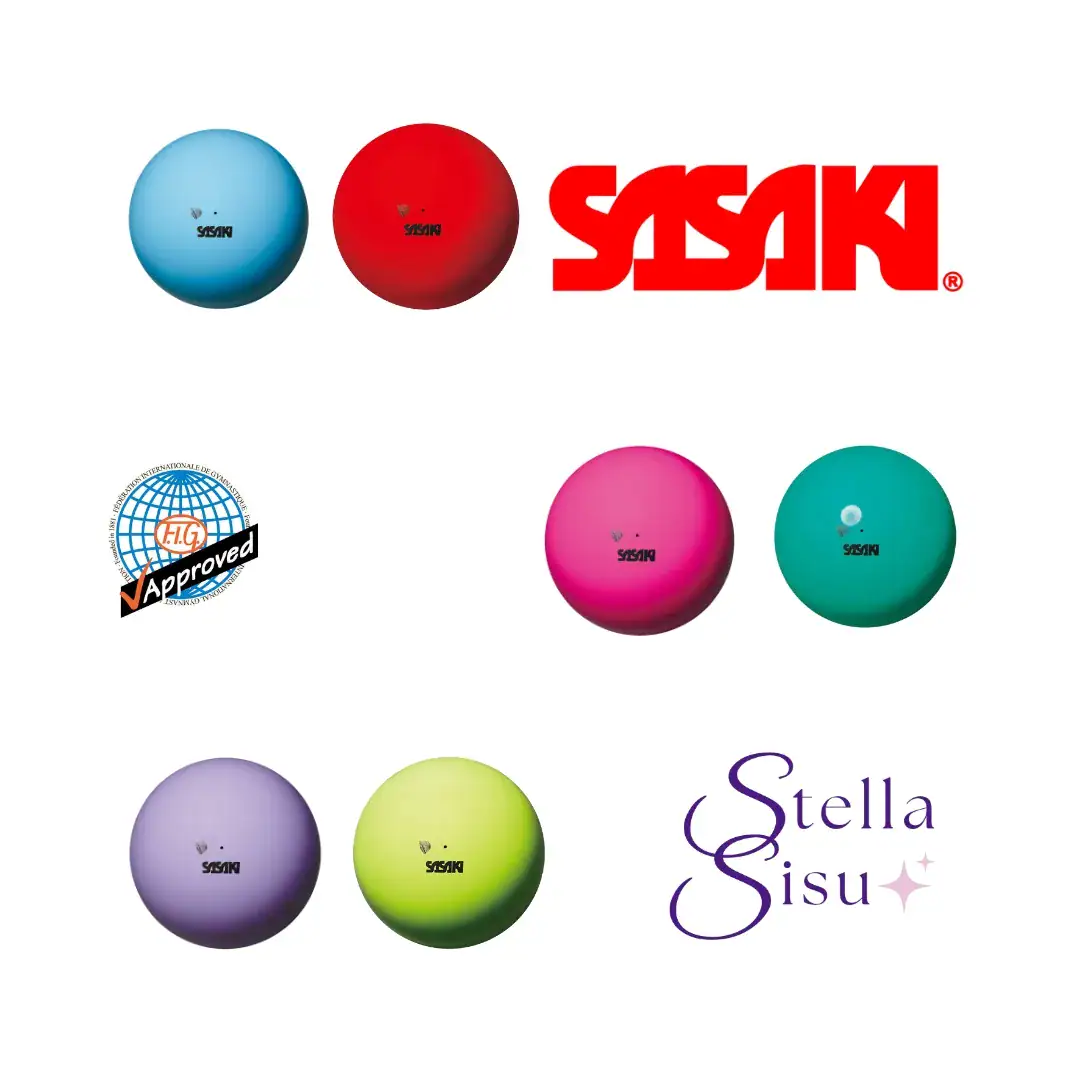 Sasaki yksivärinen voimistelupallo 18.5 cm