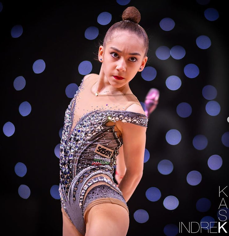 hihat rytmisen voimistelun kisapuvussa Nikol Todorova Bulgaria. Kuva Indrek Kask