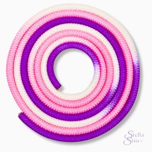 Amaya liukuvärjätty voimistelunaru 3m - White x Pink x Violet Amaya liukuvärjätty voimistelunaru 3m - White x Pink x Violet